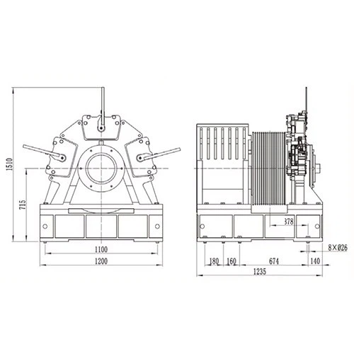 Montanari Elevator Traction Machine MDD710